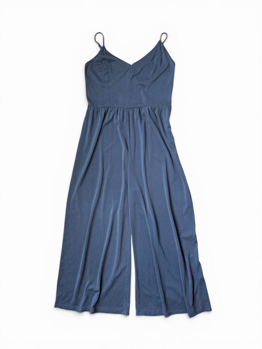 Kendall & Kylie Grey Flowy Wide Leg Cami Jumpsuit Cottage Women's Size Large